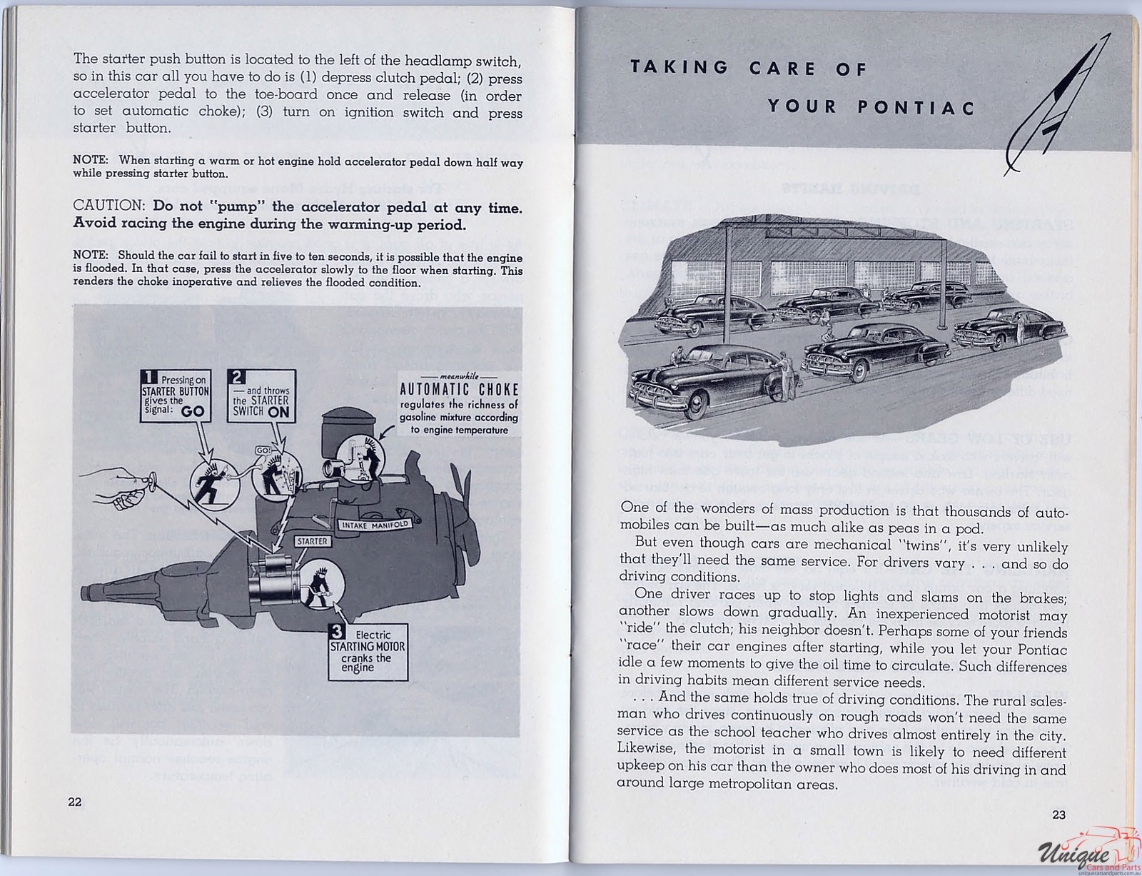 1950 Pontiac Owners Manual Page 7